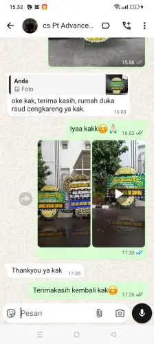 Testimonial Papan Bunga Pernikahan citorek tengah