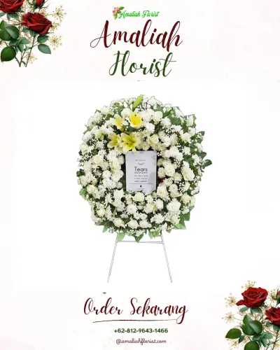 Krans Bunga Duka Cita citorek tengah